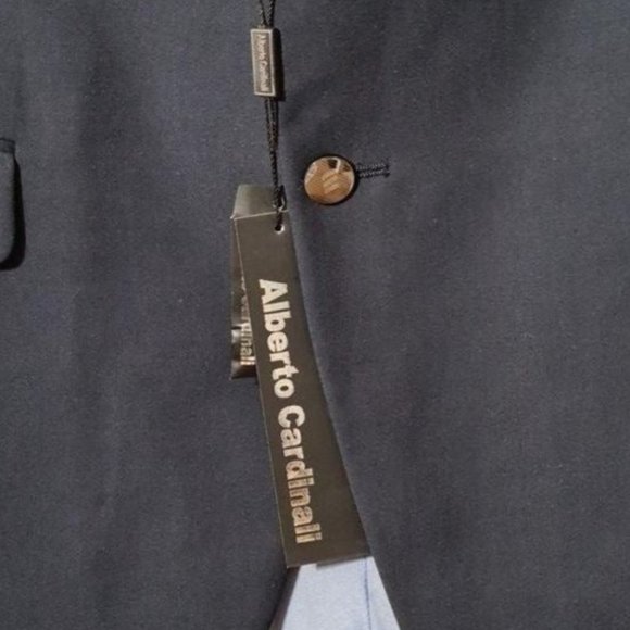 Men Suits Blue Blazer Jacker 48L - Picture 2 of 3